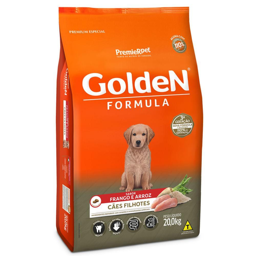 Ração Golden Fórmula Cães Filhotes Frango e Arroz - 1