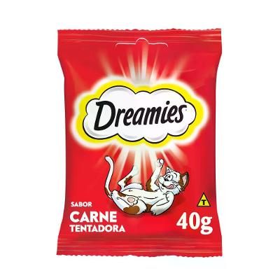Petisco Dreamies Carne Tentadora Gatos Adultos