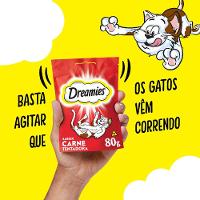 Petisco Dreamies Carne Tentadora Gatos Adultos - 6