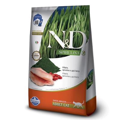 Ração N&amp;D Spirulina Gatos Adultos Tilápia