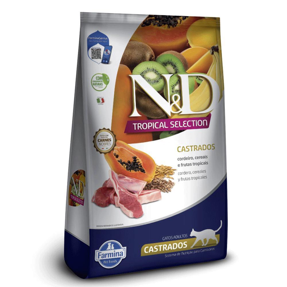 Ração N&amp;D Tropical Selection Gatos Castrados Cordeiro - 5
