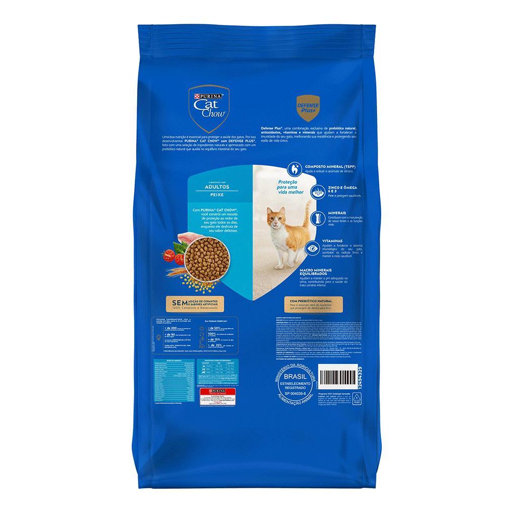 Ração Cat Chow Gatos Adultos Peixe - 3