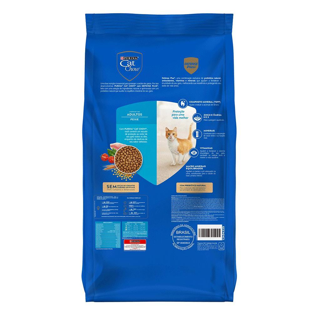 Ração Cat Chow Gatos Adultos Peixe - 6