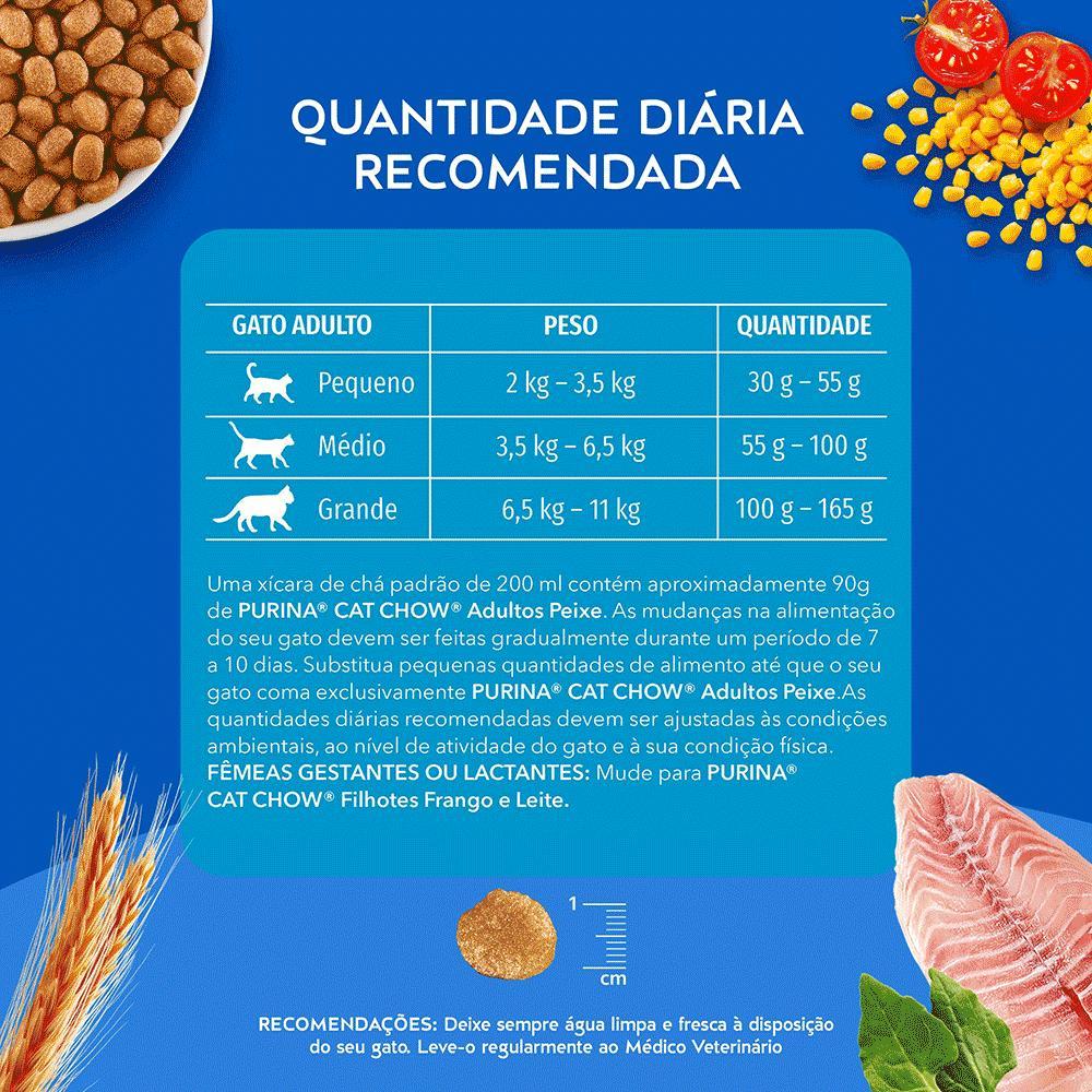 Ração Cat Chow Gatos Adultos Peixe - 7