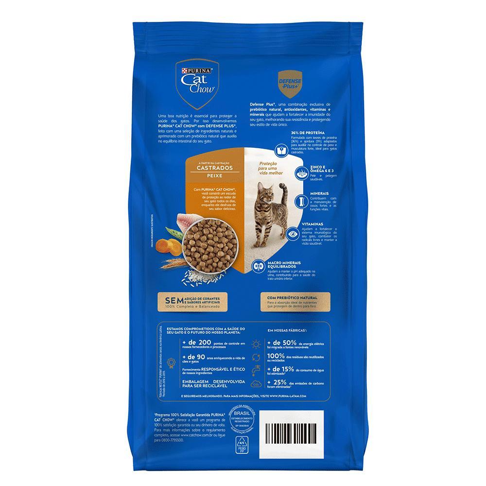 Ração Cat Chow Castrados Peixe - 8