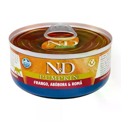 Ração Úmida N&amp;D Pumpkin Gatos Adultos Frango, Abóbora e Romã
