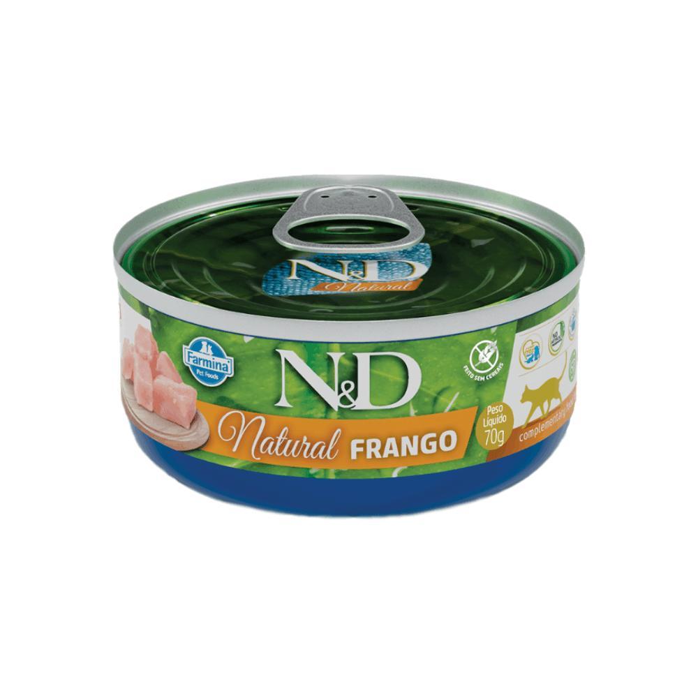 Ração Úmida N&amp;D Natural Gatos Frango - 1