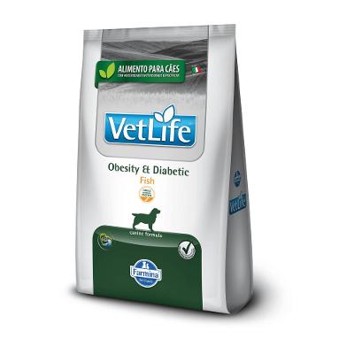Ração Vet Life Natural para Cães Obesidade e Diabete Peixe
