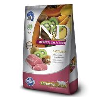 Ração N&amp;D Tropical Selection Gatos Castrados Suíno - 1