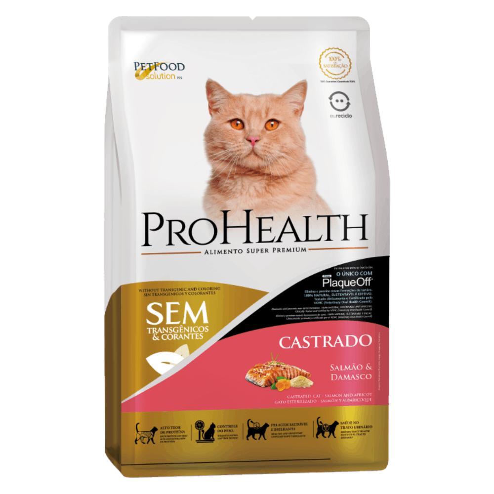Ração ProHealth Gatos Castrados Salmão e Damasco - 1