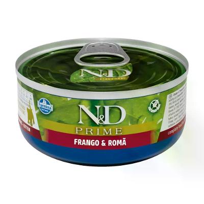 Ração Úmida N&amp;D Prime Gatos Filhotes Frango e Romã
