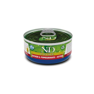 Ração Úmida N&amp;D Prime Gatos Filhotes Frango e Romã