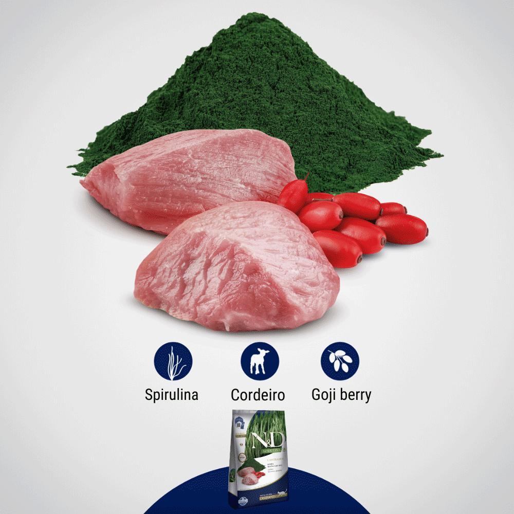 Ração N&amp;D Spirulina Gatos Adultos Castrados Cordeiro - 7