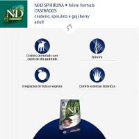 Ração N&amp;D Spirulina Gatos Adultos Castrados Cordeiro - 6
