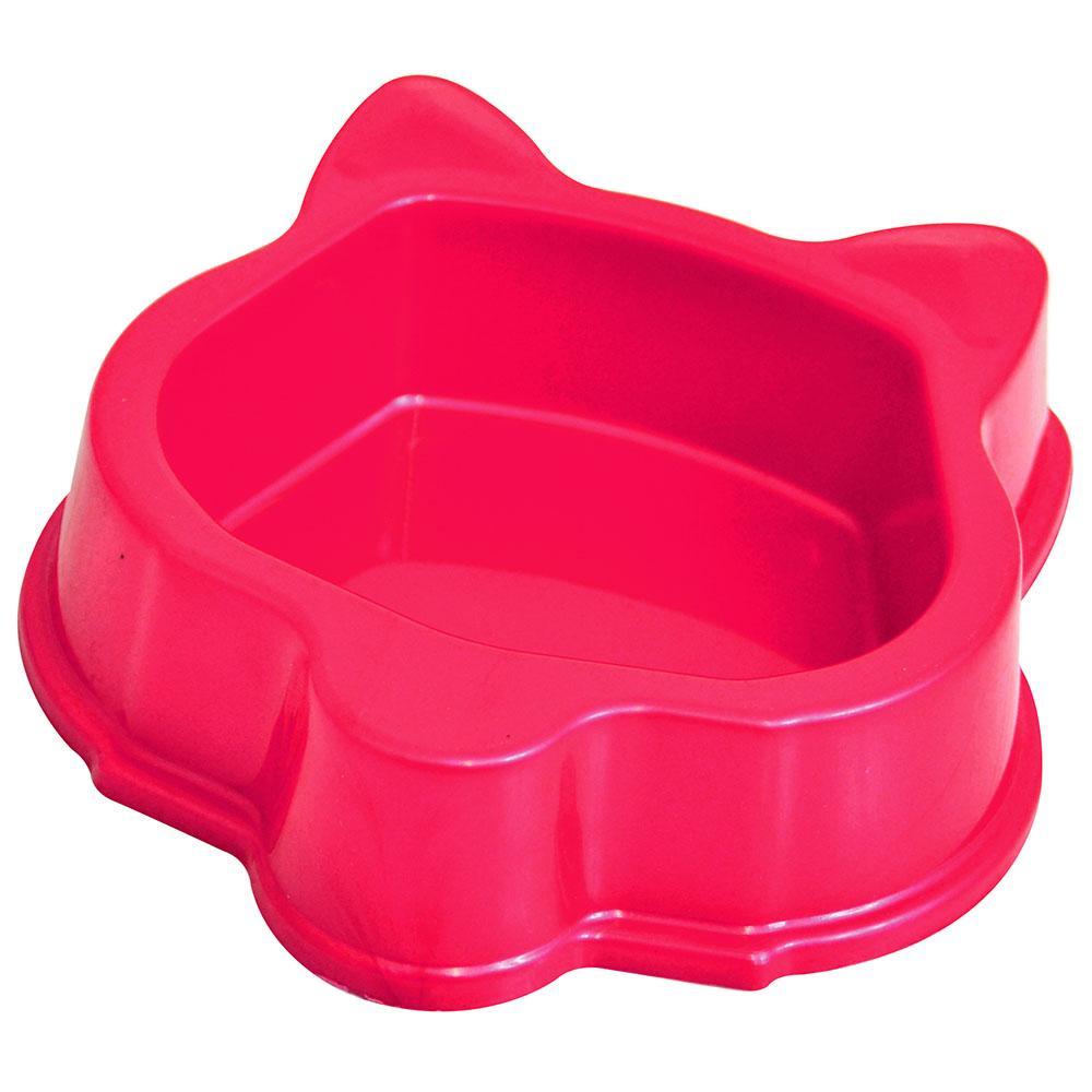 Comedouro Plástico Gatos Rosa Triton Dog - 2