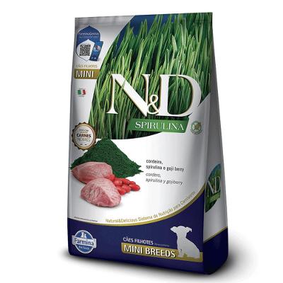 Ração N&amp;D Spirulina Cães Puppy Mini Cordeiro