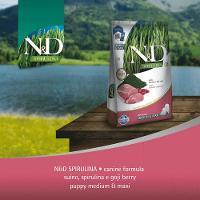 Ração N&amp;D Spirulina Cães Puppy Medium e Maxi Suíno - 10