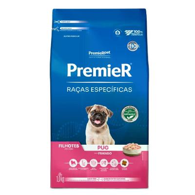 Ração Premier Raças Específicas Pug Filhotes Frango