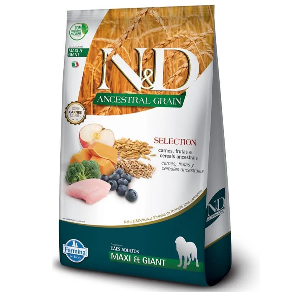 Ração N&amp;D Ancestral Grain Selection Cães Adultos Raças Grandes e Gigantes - 1