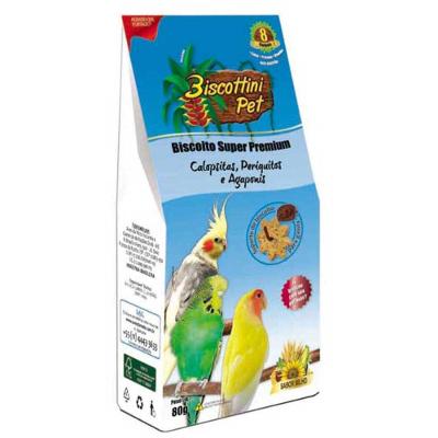 Biscoito para Calopsitas e Periquitos Biscottini Pet
