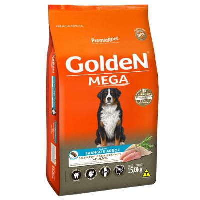 Ração Golden Mega para Cães Adultos Raças Grandes Frango e Arroz