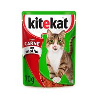 Ração Úmida KiteKat Sachê para Gatos Adultos Carne ao Molho - 1