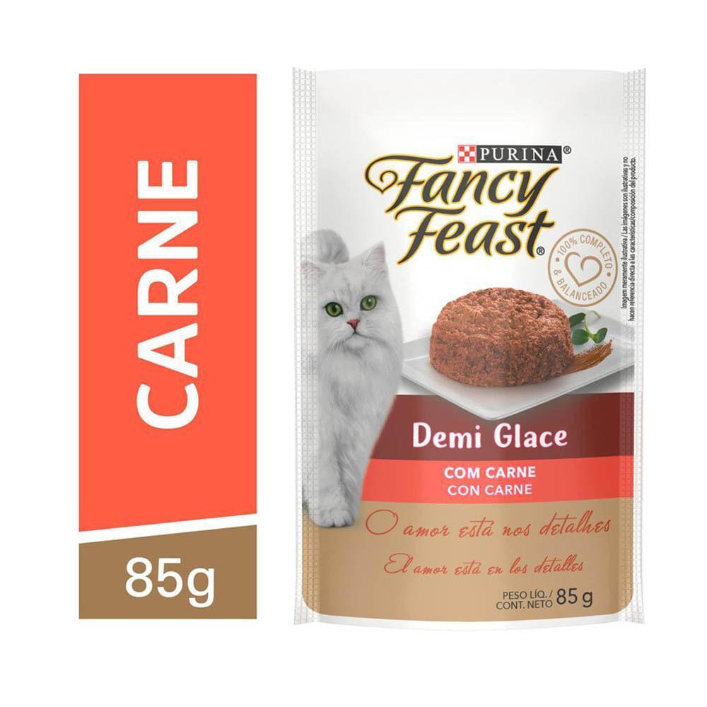 Ração Úmida Fancy Feast Demi Glace Carne - 4