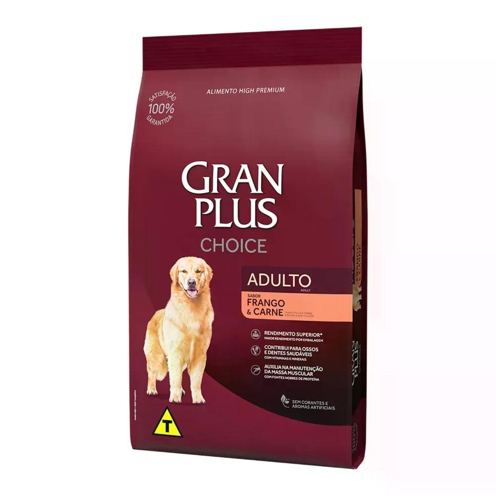 Ração GranPlus Choice Cães Adultos Frango e Carne - 3