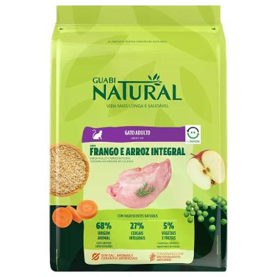 Ração Guabi Natural Gatos Adulto Frango e Arroz 1,5kg