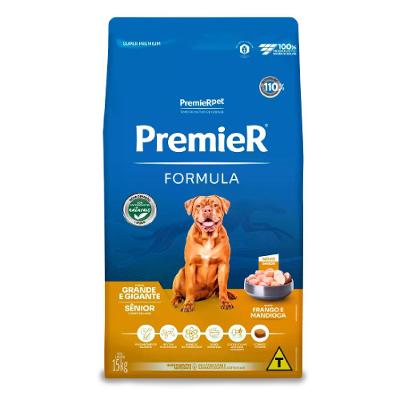 Ração Premier Formula Cães Sênior Raças Grande e Gigante Frango