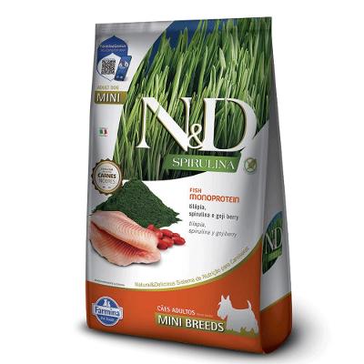 Ração N&amp;D Spirulina Cães Adultos Mini Tilápia