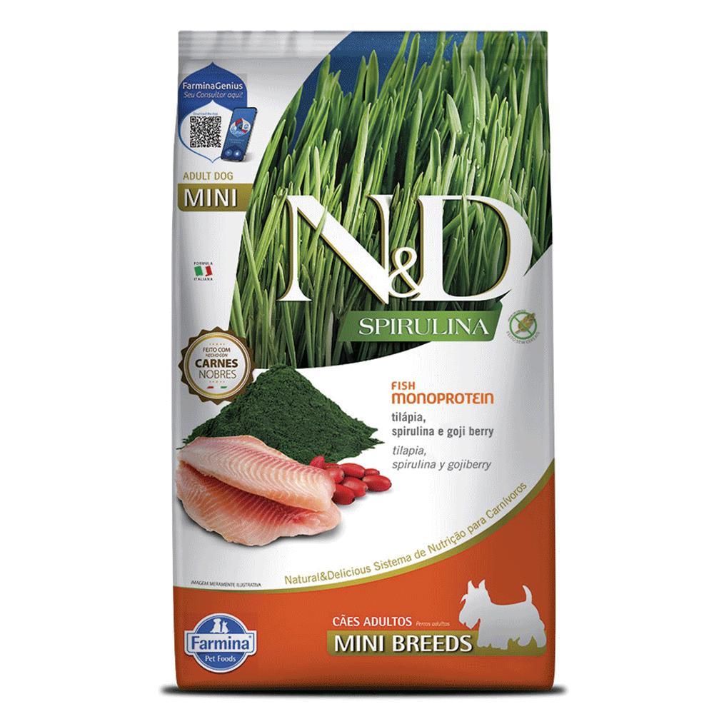 Ração N&amp;D Spirulina Cães Adultos Mini Tilápia - 2