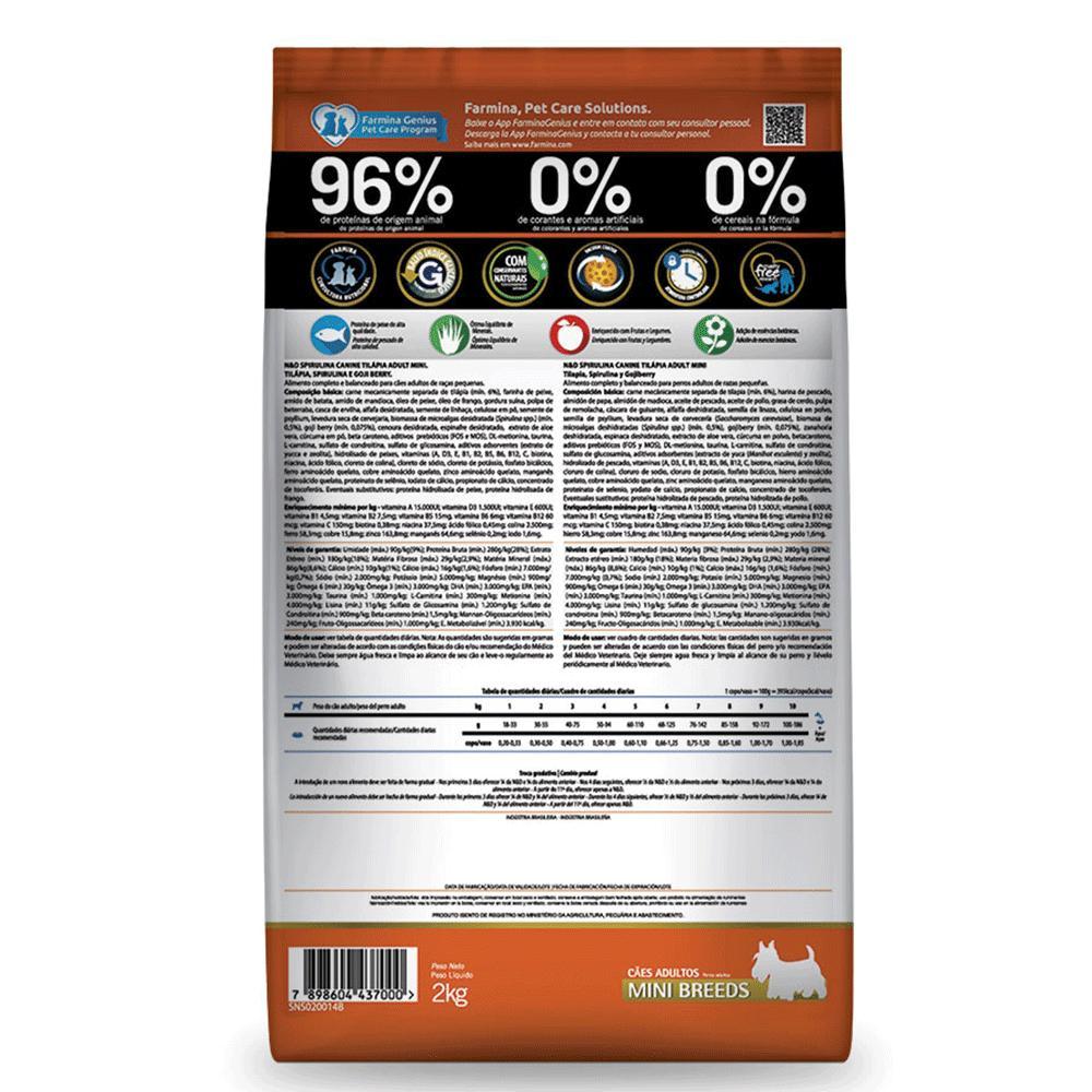 Ração N&amp;D Spirulina Cães Adultos Mini Tilápia - 4