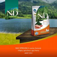 Ração N&amp;D Spirulina Cães Adultos Mini Tilápia - 10