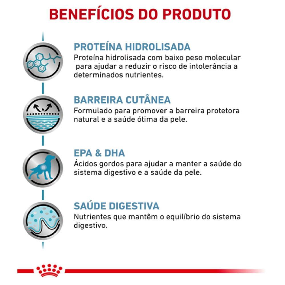 Ração Royal Canin Veterinary Diet Hypoallergenic para Cães Adultos com Sensibilidades Alimentares - 3