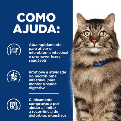 Ração Hill's Prescription Diet GI Biome Stress para Gatos Adultos Gastrointestinal