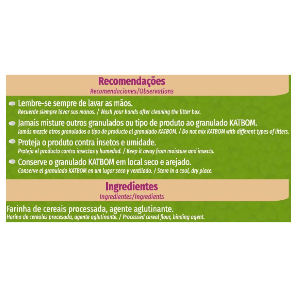 Areia para Gato Katbom Natural Granulado Higiênico - 6
