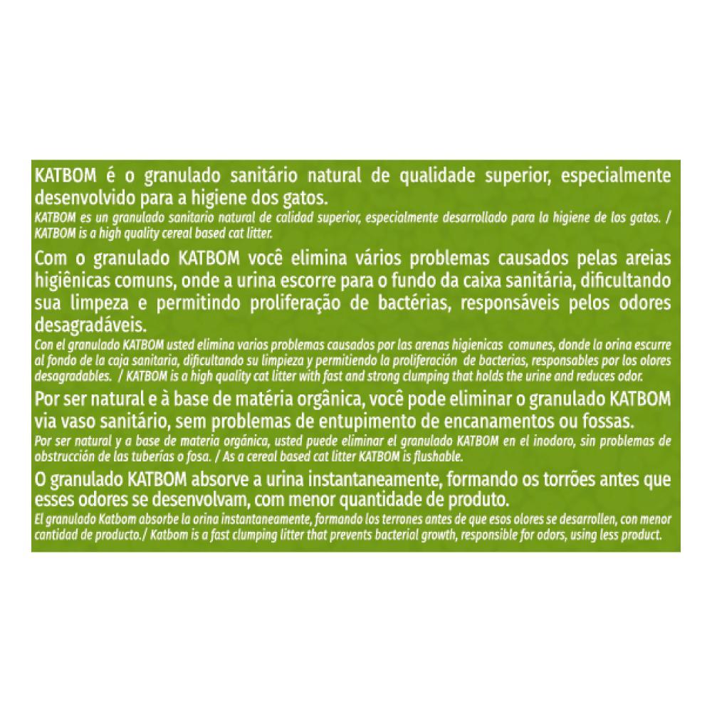 Areia para Gato Katbom Natural Granulado Higiênico - 3