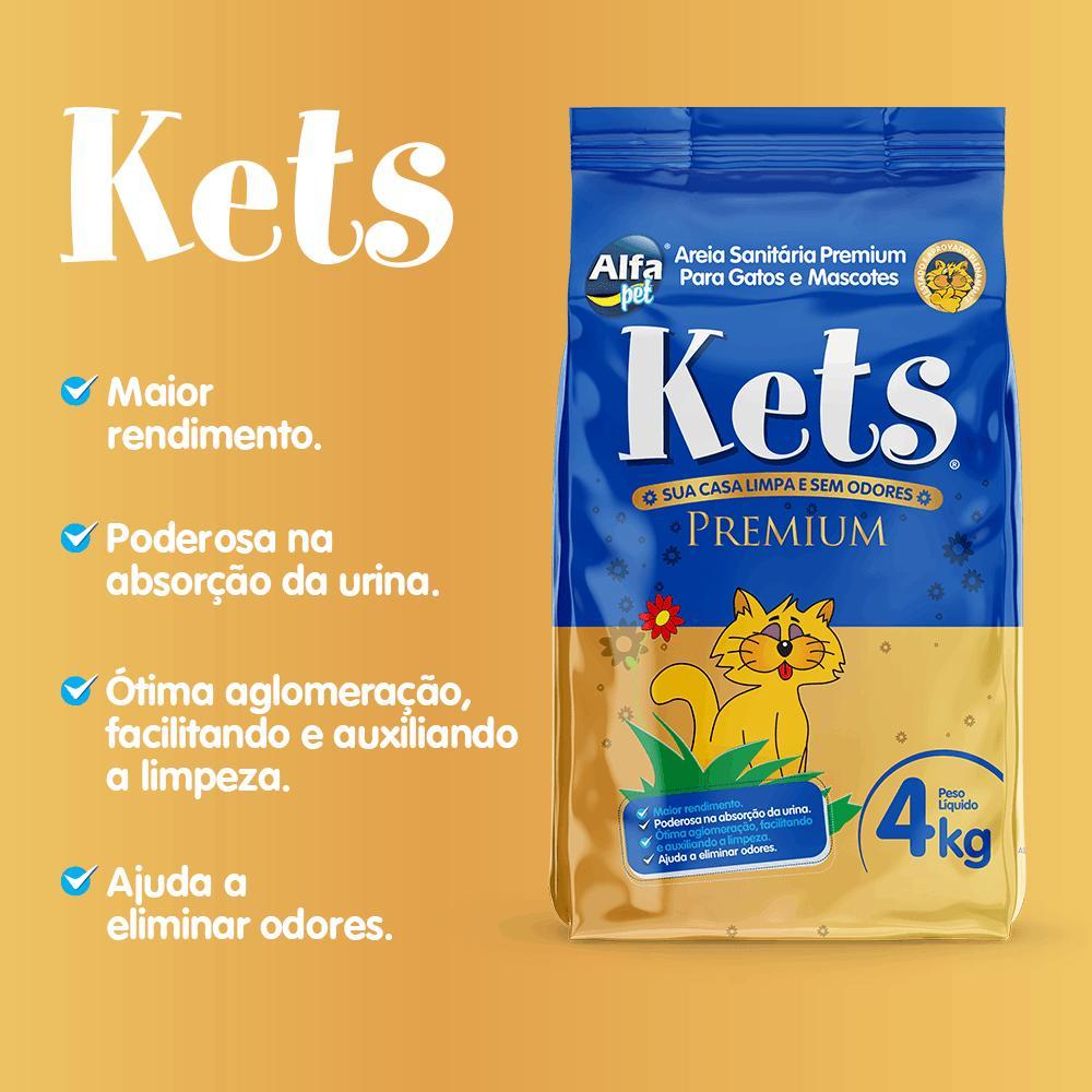 Areia Higiênica Kets Premium Alfa Pet - 8