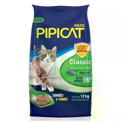 Areia para Gato Pipicat Classic Kelco
