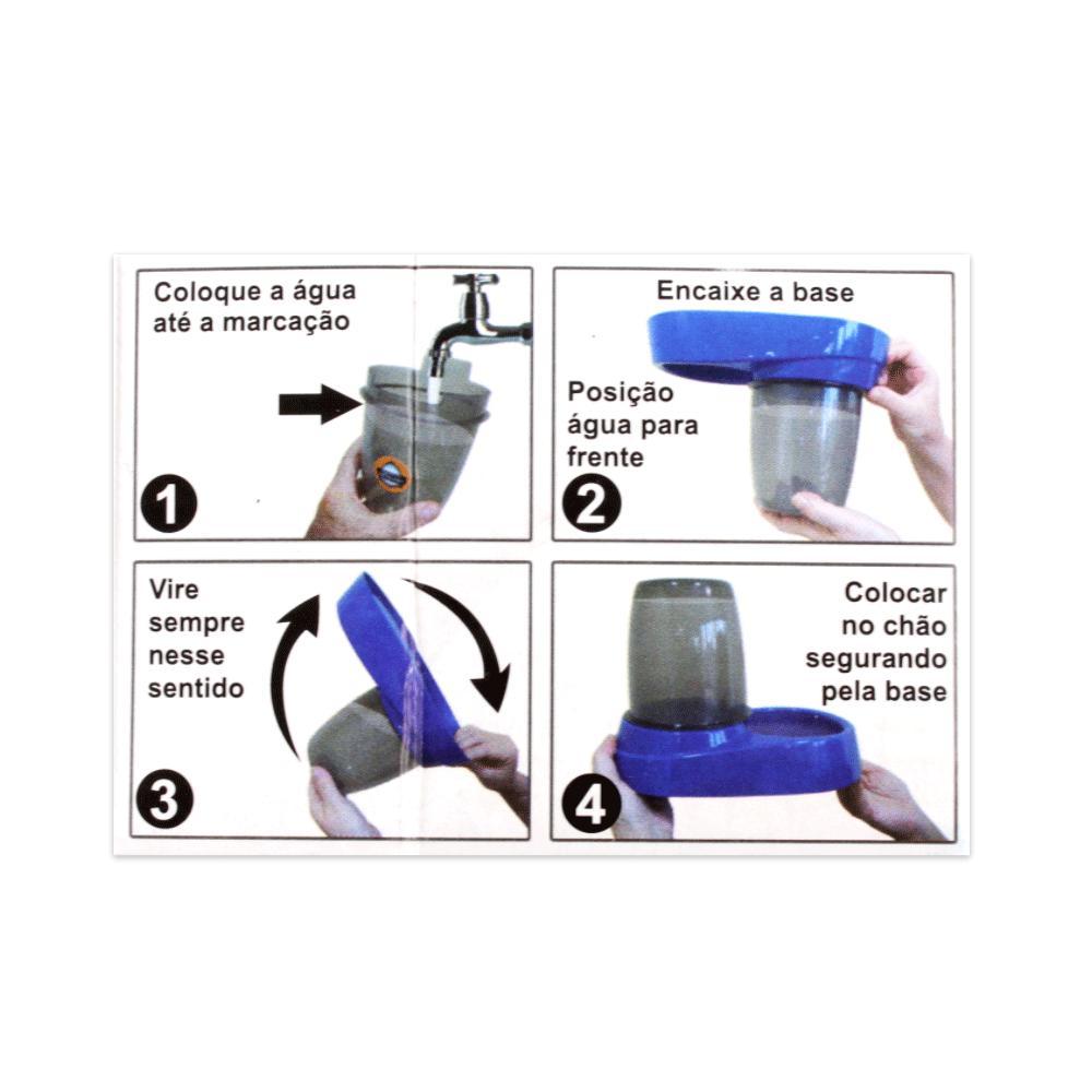 Bebedouro Automático Pet Flex Rosa - 7