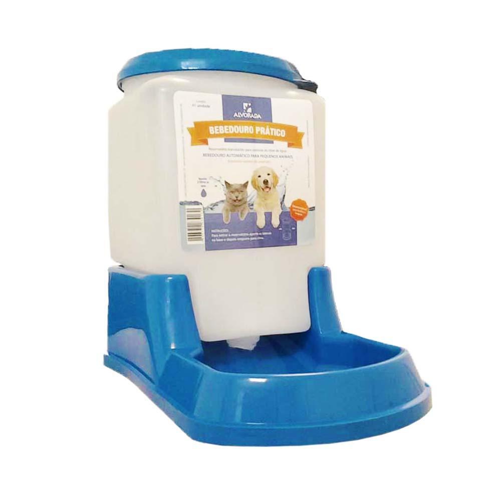 Bebedouro Prático Automático Cães e Gatos Azul Alvorada - 2