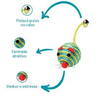 Brinquedo Gato Ratinho Redondo Jambo - 2