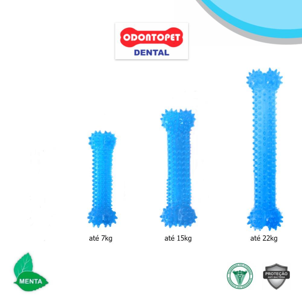 Brinquedo Dental Bone Azul Menta Odontopet - 5