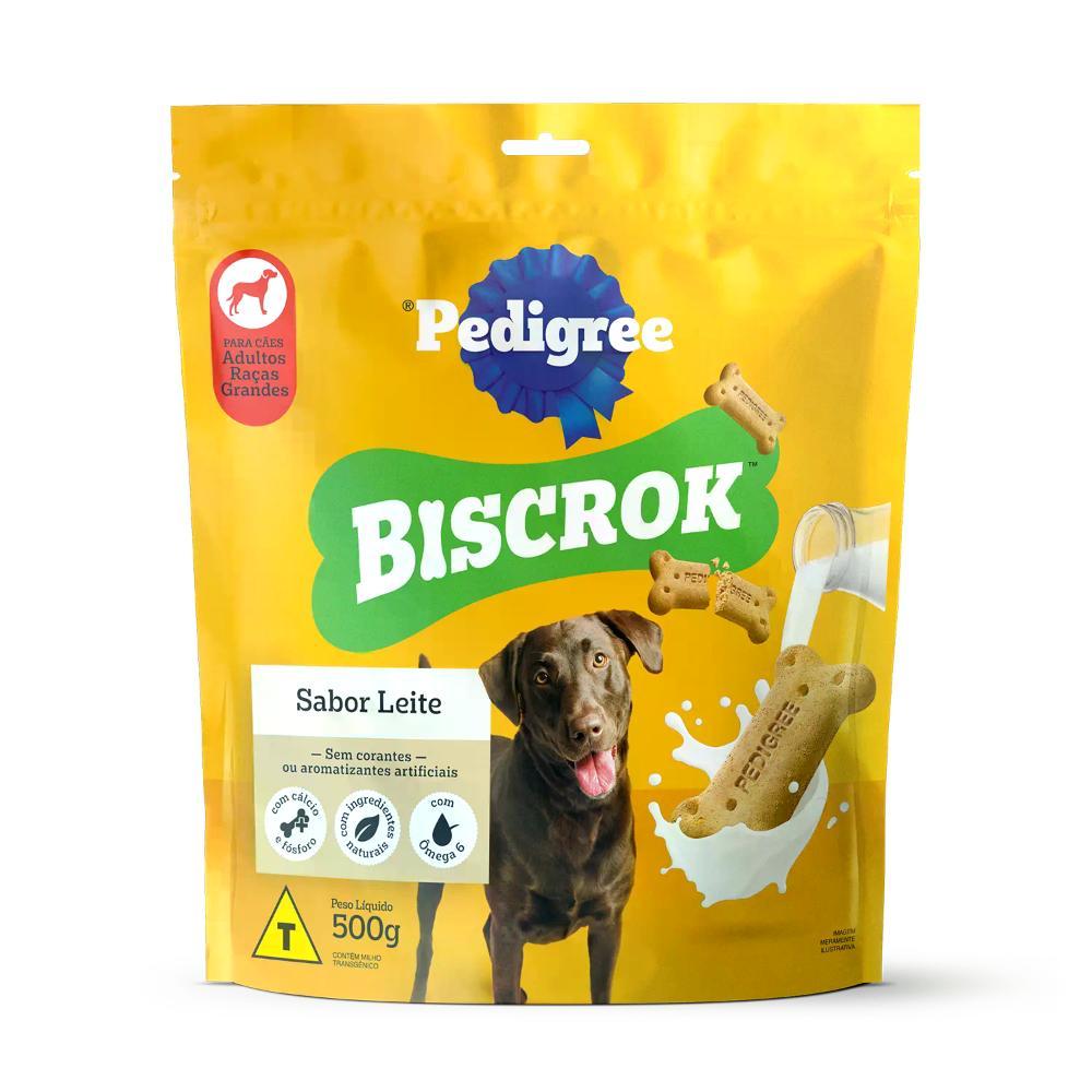 Biscoito Pedigree Biscrok para Cães Adultos Raças Grandes Leite - 2