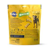 Biscoito Pedigree Biscrok para Cães Adultos Raças Grandes Leite - 3