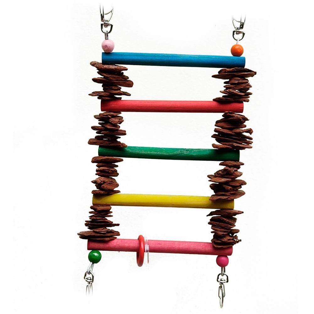 Brinquedo para Aves Escada de Pinus Real Brinquedos Pet - 1