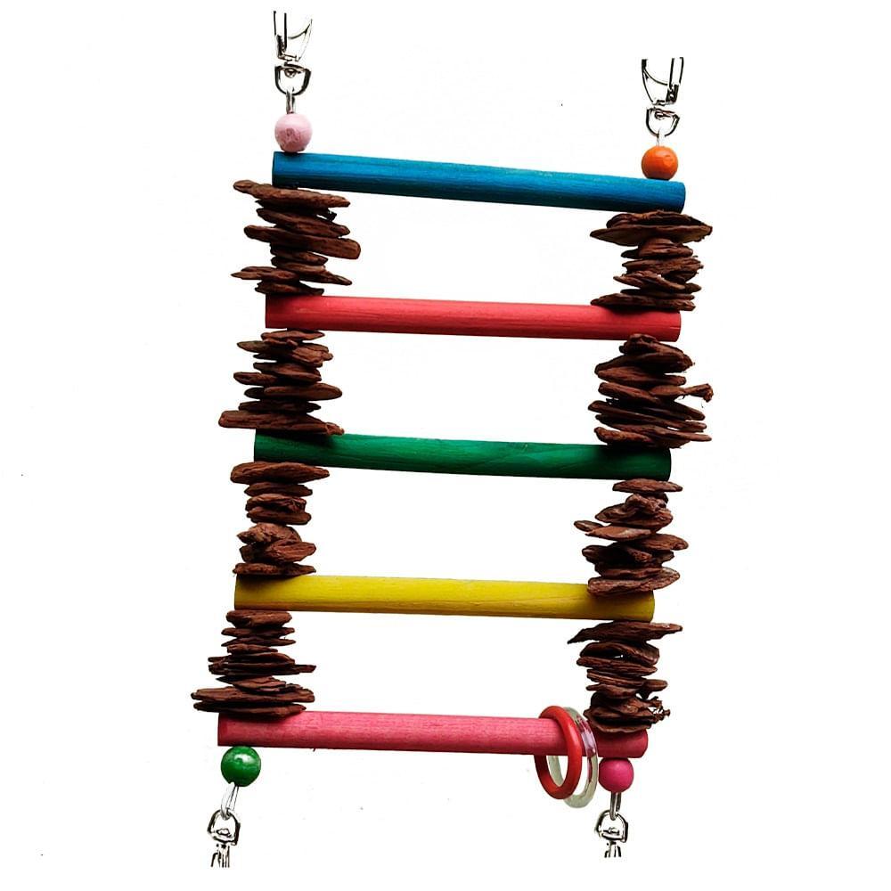 Brinquedo para Aves Escada de Pinus Real Brinquedos Pet - 2