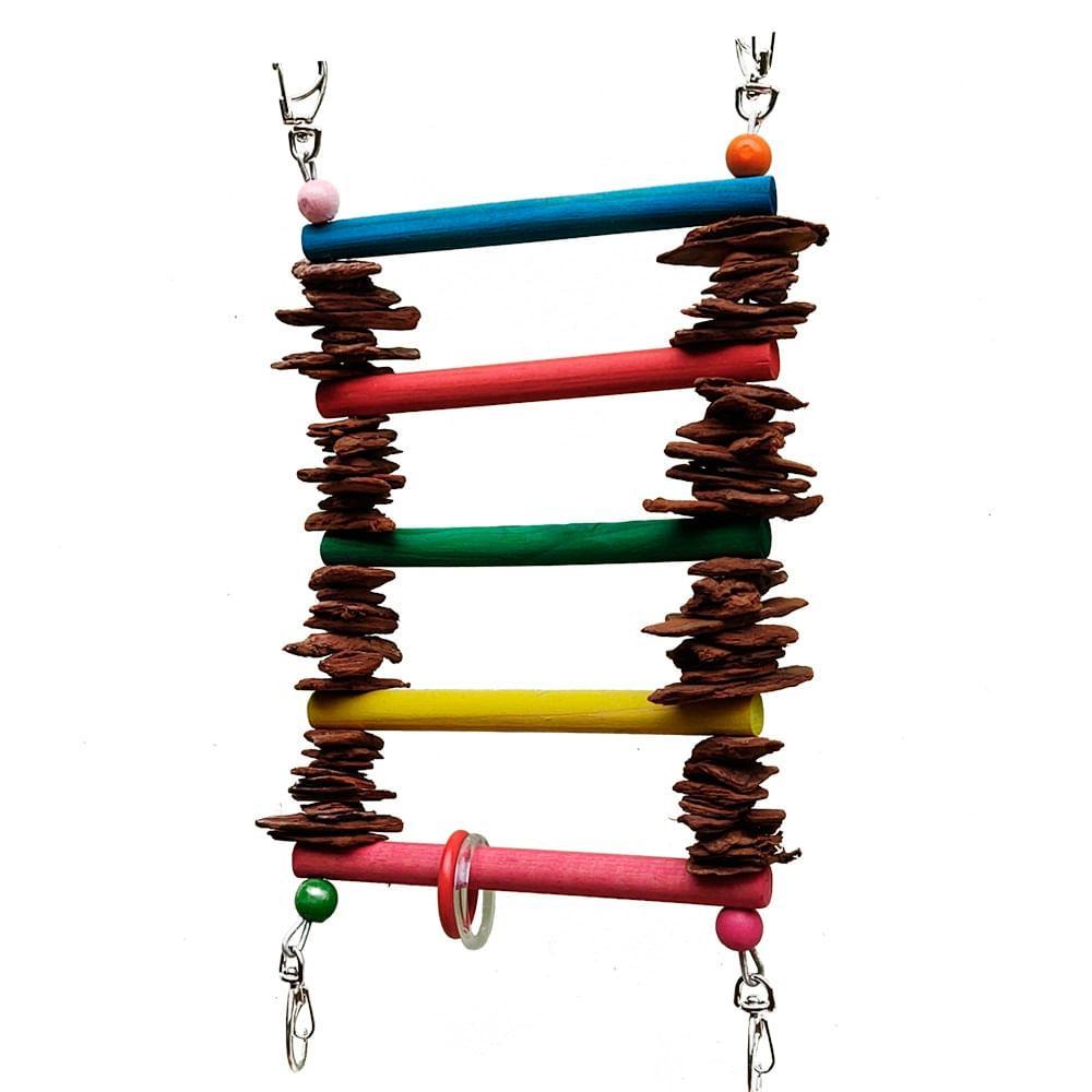 Brinquedo para Aves Escada de Pinus Real Brinquedos Pet - 3