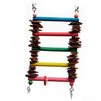 Brinquedo para Aves Escada de Pinus Real Brinquedos Pet - 1